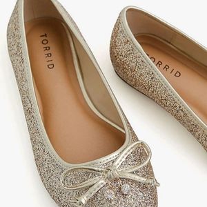 NWT glittery ballet flats